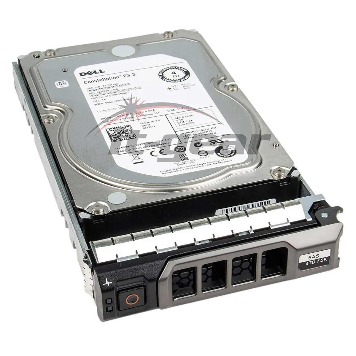 DELL DELL 529FG 4TB 7.2K SAS 6Gb/s 3.5" Nearline HDD w/ F238F Tray — foto del producto