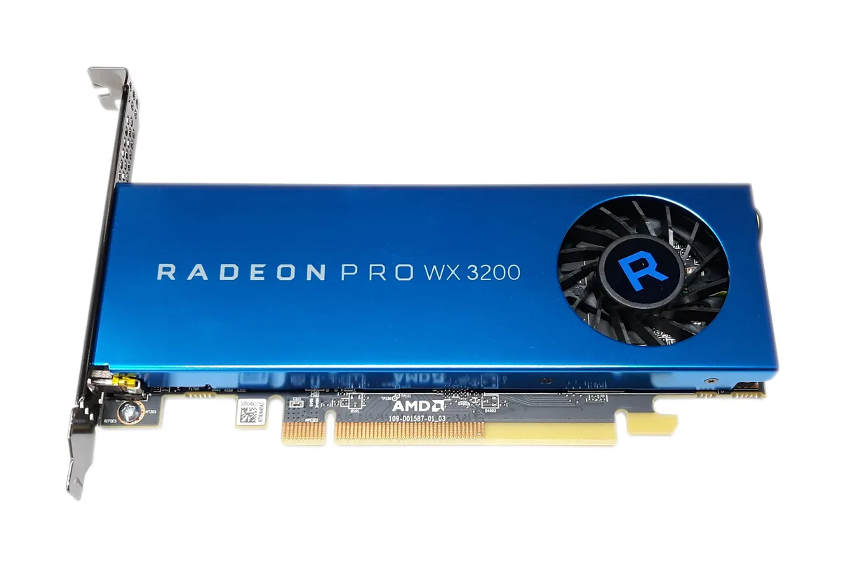 Dell Radeon Pro WX 3200 graphics card with four mini DisplayPort outputs