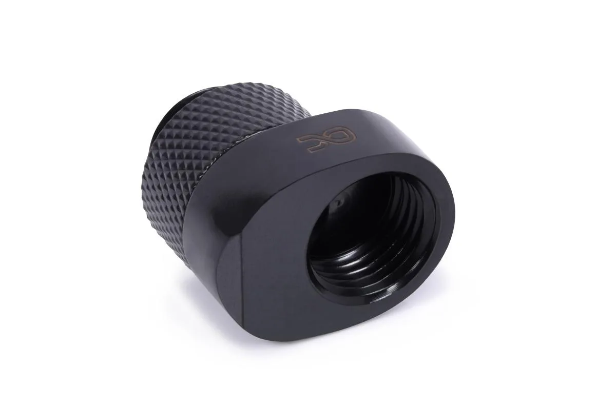Alphacool Alphacool Eiszapfen 8mm Offset Fitting Rotatable G1/4 - Black Brass (17604) — photo du produit