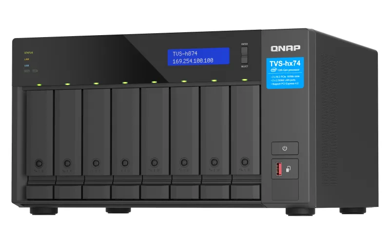 Qnap Qnap TVS-h874-i5-32G-US 8-Bay NAS i5-12400 32GB DDR4 — photo du produit