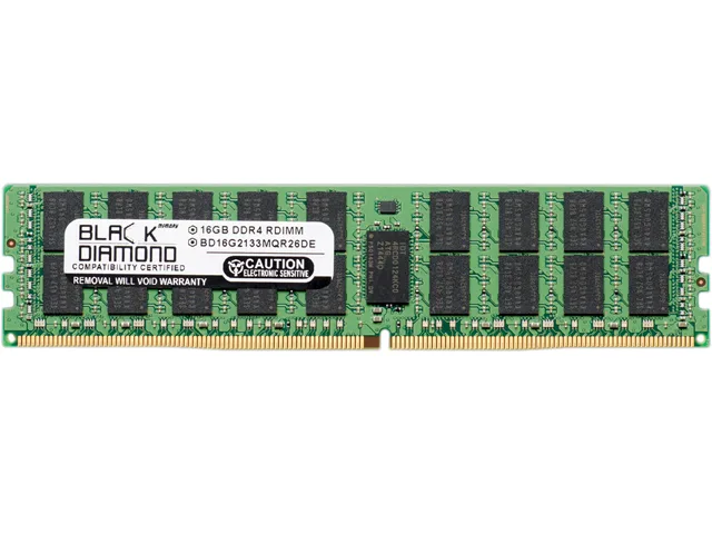 Black Diamond Memory Black Diamond Memory BD16G2133MQR26DE 16GB DDR4 2133 ECC Registered memory upgrade — 제품 사진