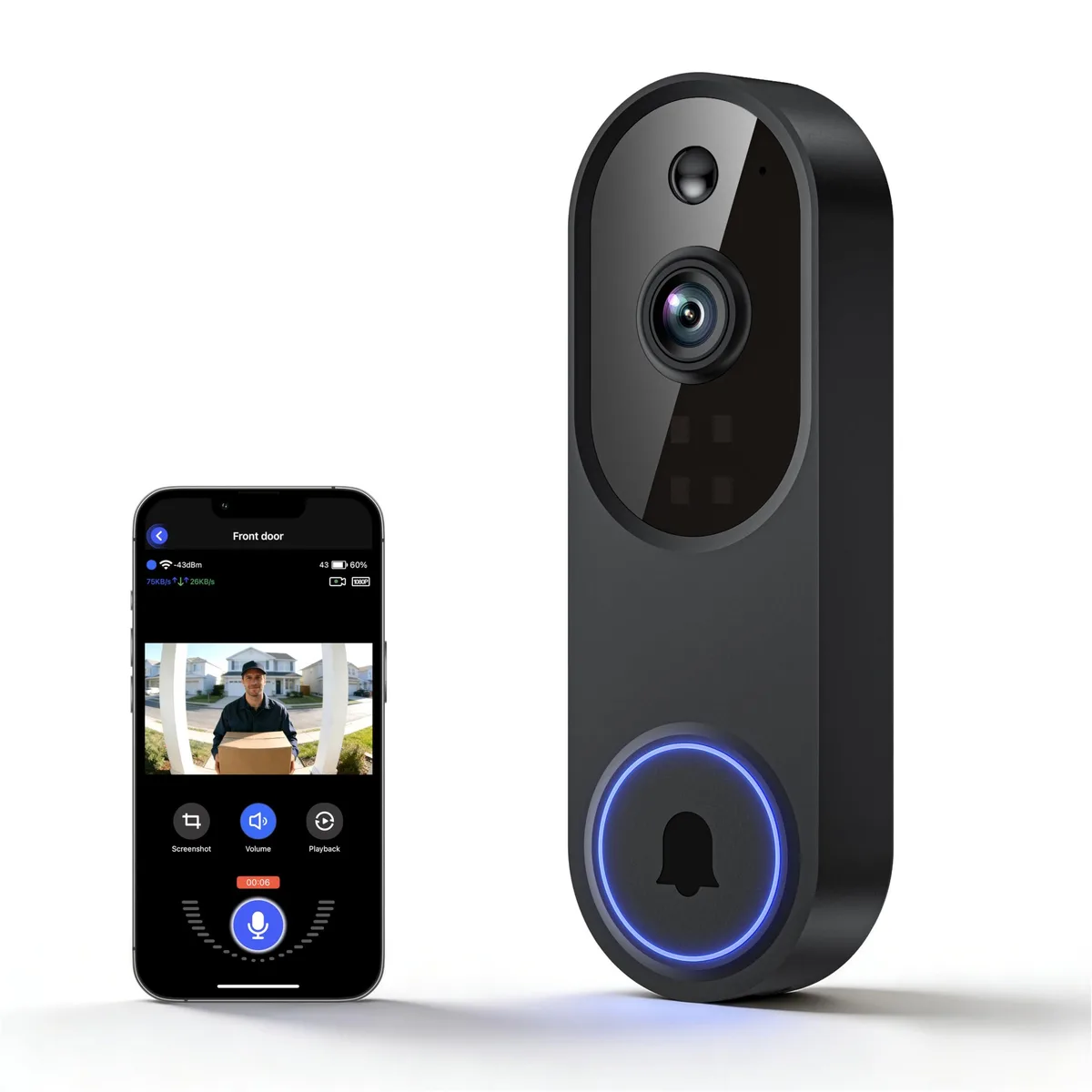  Clover M52 1080p Wireless Surveillance Doorbell — снимка на продукта