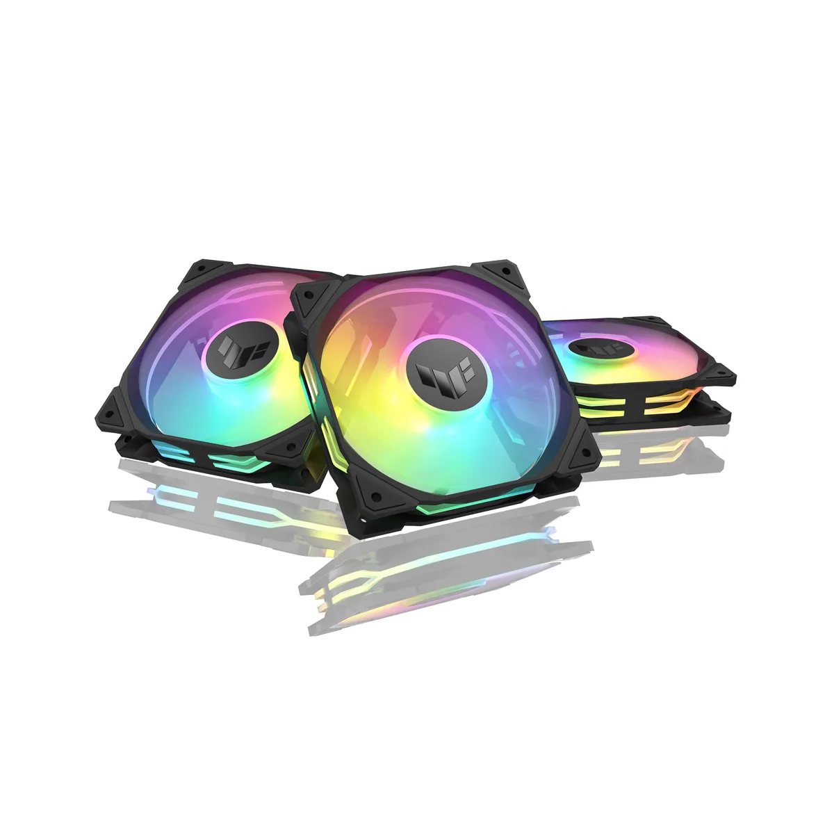 ASUS ASUS TUF GAMING TF120 ARGB 3IN1 case fan 3-pack 120mm 1900rpm 76CFM 29dB ARGB — photo du produit