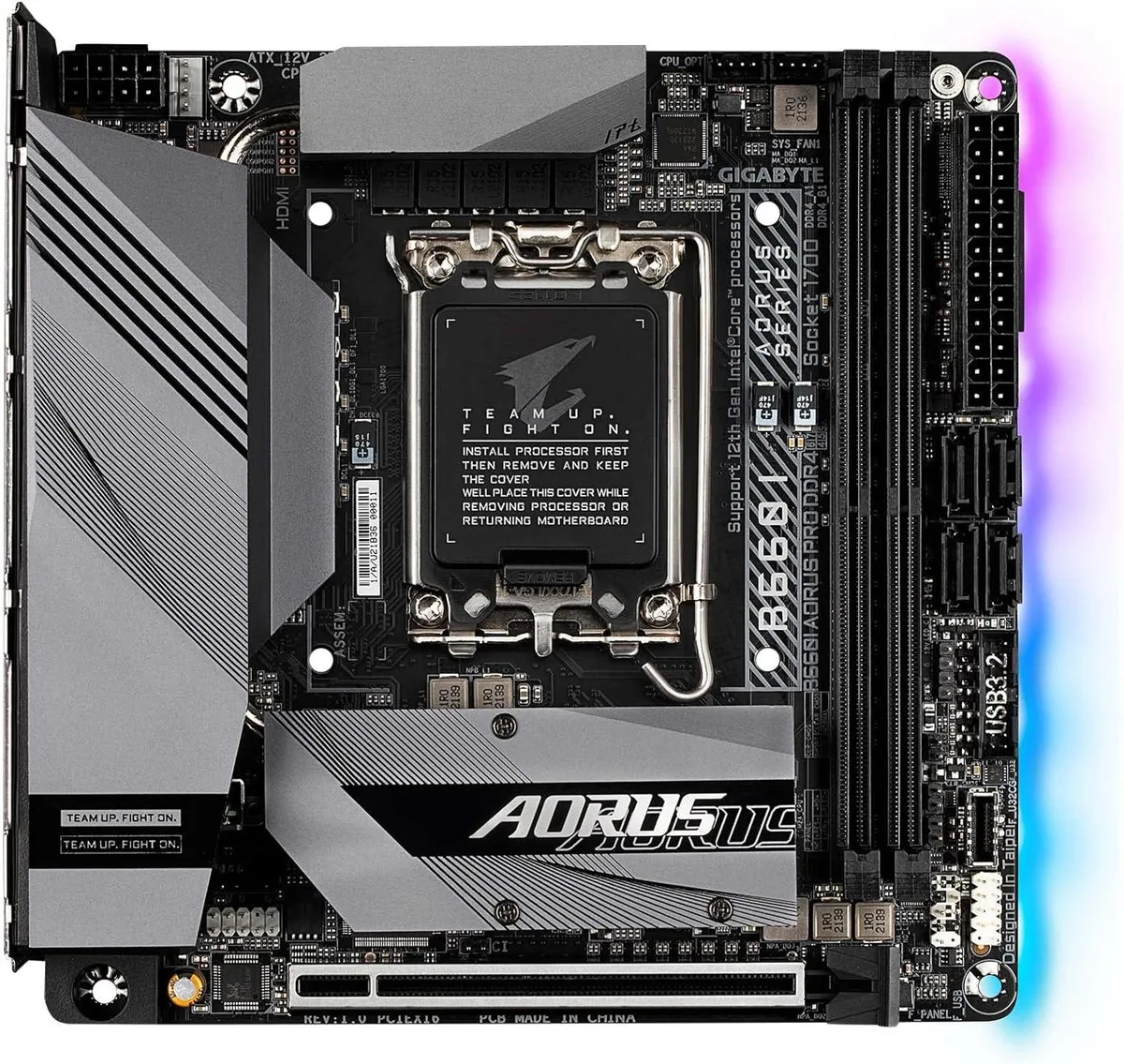 GIGABYTE GIGABYTE B660I AORUS PRO DDR4 Intel motherboard — toote foto