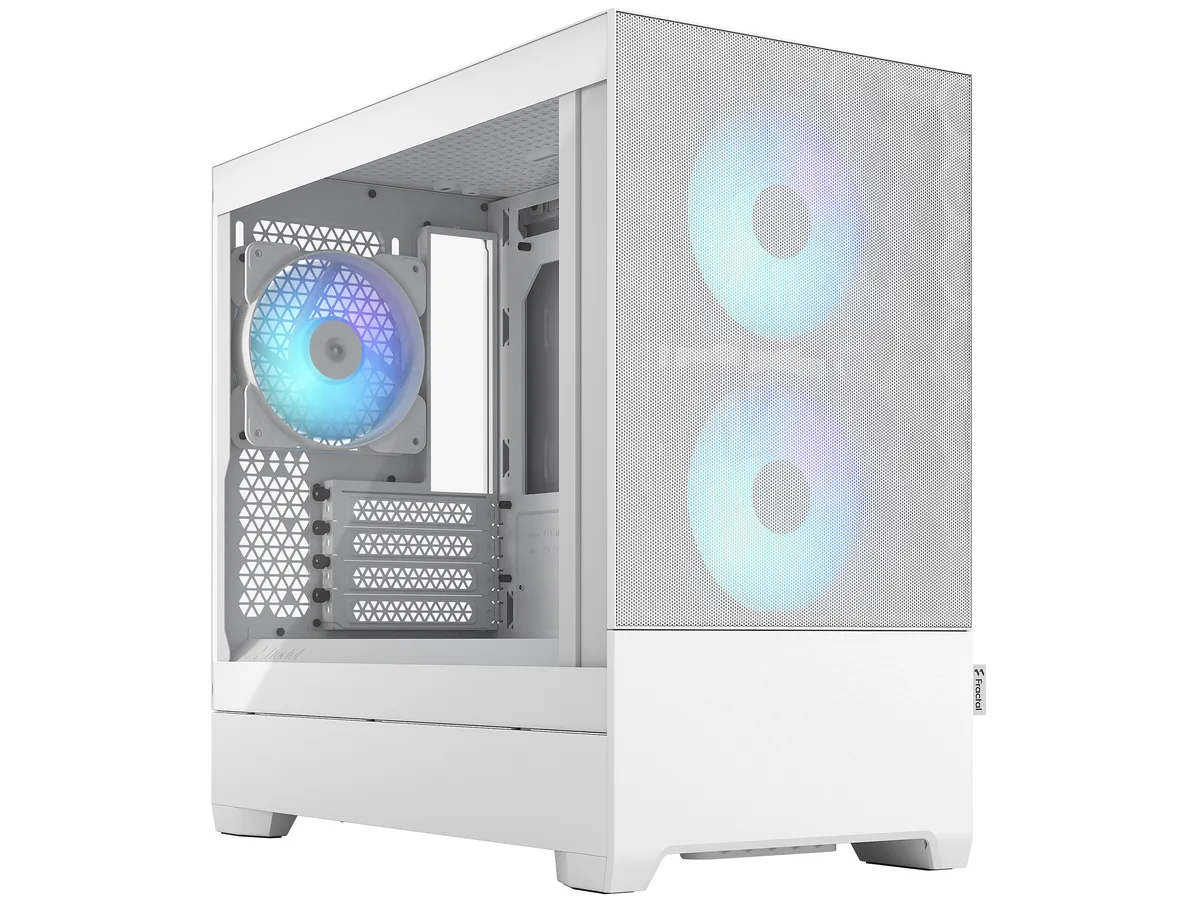 Fractal Design Fractal Design FD-C-POR1M-01 Pop Mini Air RGB White TG mATX PC case — product photo