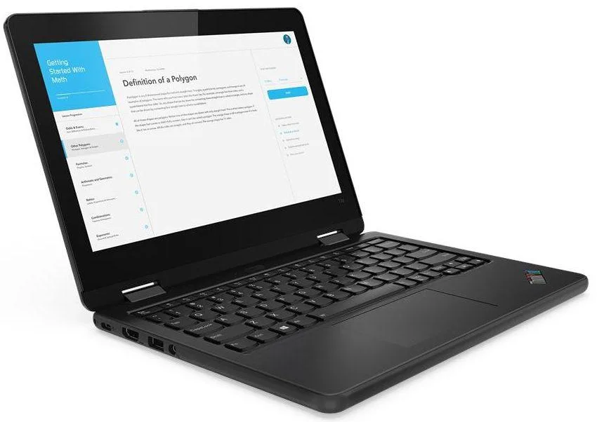 11.6 inch touchscreen convertible laptop with matte black finish