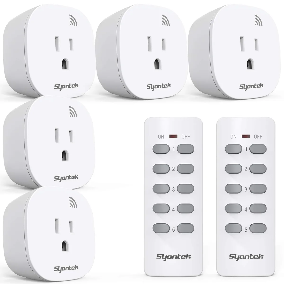 Asante BHC1801-5-2 Wireless Remote Lighting Kit 5 Outlets 2 Remotes 100 ft Range — תמונת המוצר