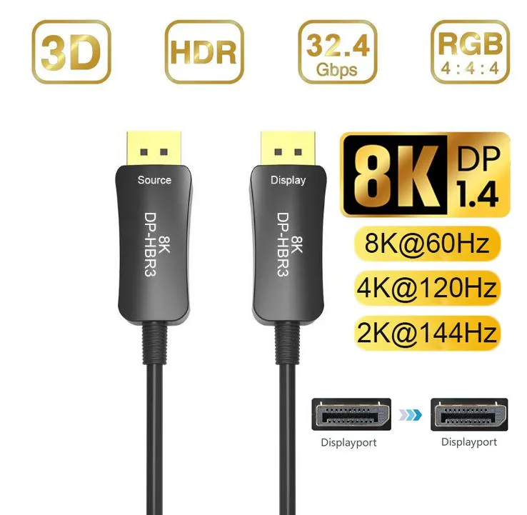 ESTONE ESTONE TJ-A022 DisplayPort cable 16 ft 8K 60 Hz 4K 144 Hz — fotografia produktu