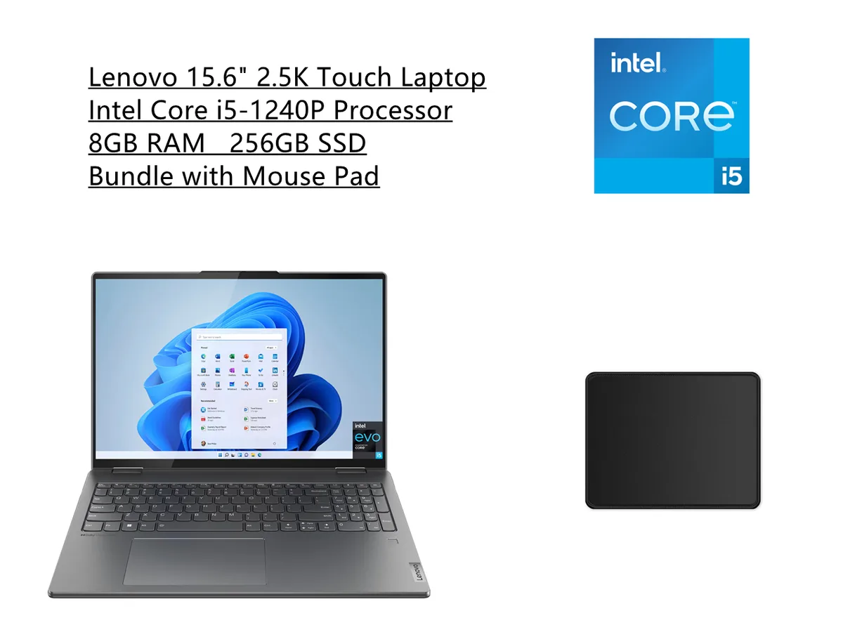 Gray 2-in-1 laptop with 15.6 inch touchscreen, metal chassis, backlit keyboard and fingerprint reader