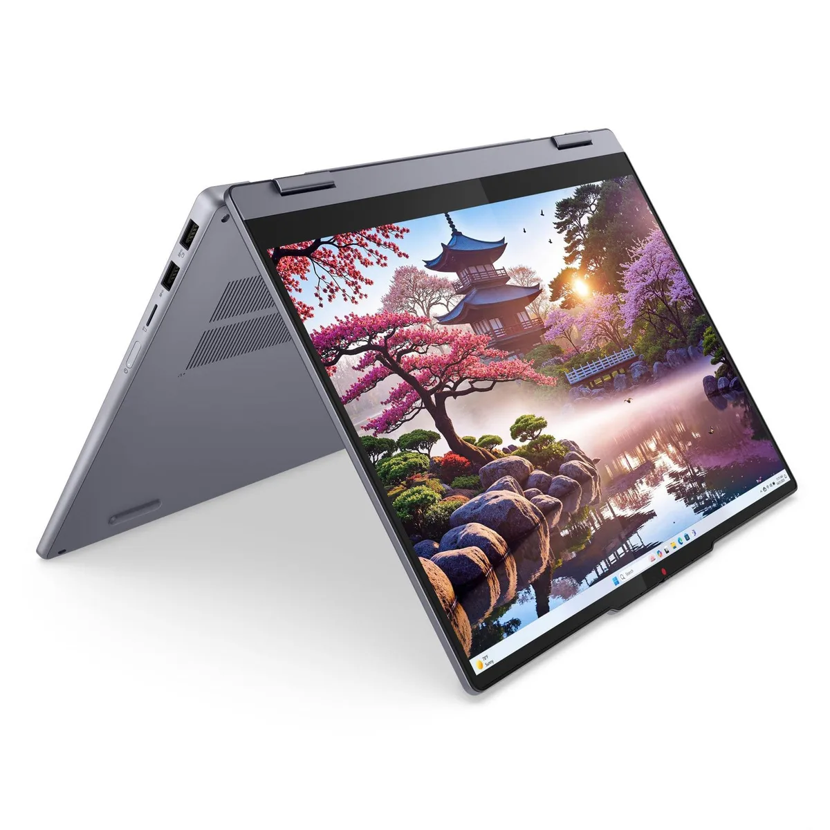 Luna Grey 14-inch 2-in-1 laptop with 360-degree hinge