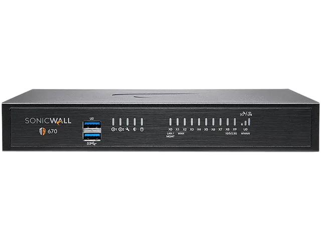 SonicWall SonicWall TZ670 HA firewall appliance 02-SSC-5654 — صورة المنتج