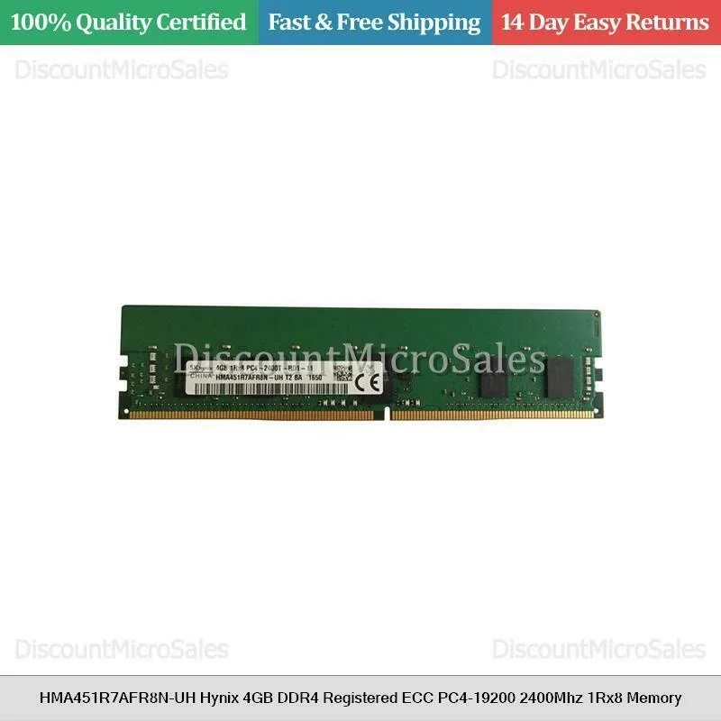 Hynix Hynix 4GB DDR4 Registered ECC 2400MHz 1Rx8 desktop RAM — photo du produit