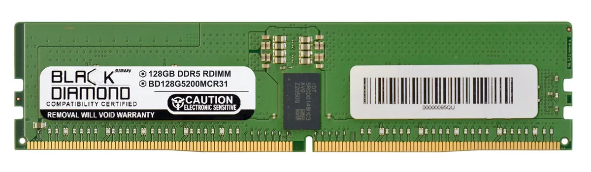 Black Diamond Memory Black Diamond Memory BD128G5200MCR31 128GB DDR5 5200 ECC Registered memory upgrade — termékfotó