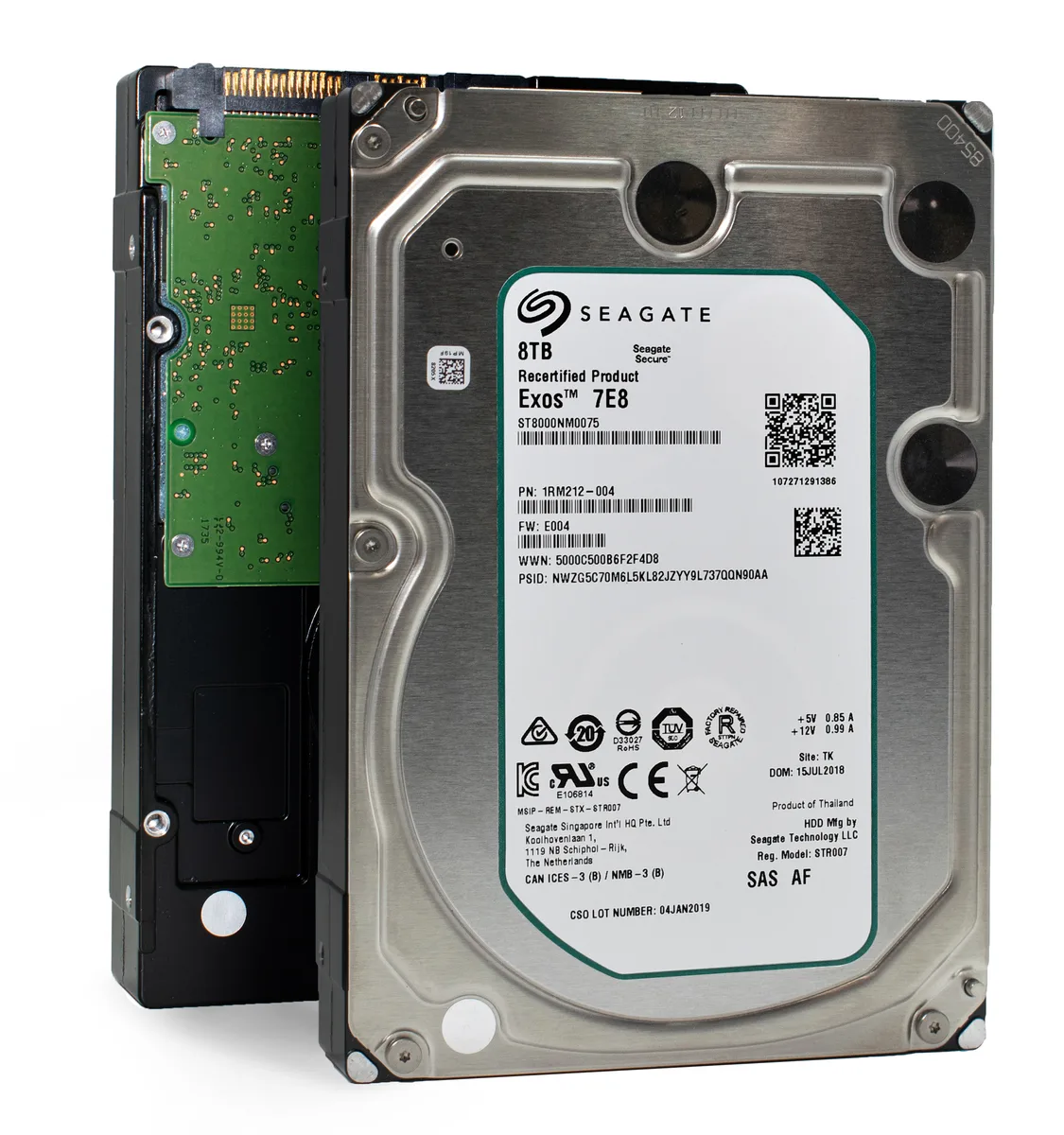 Seagate Seagate ST8000NM0075Product 8 TB 3.5" 7200 RPM SAS 12Gb/s internal hard drive — 商品写真