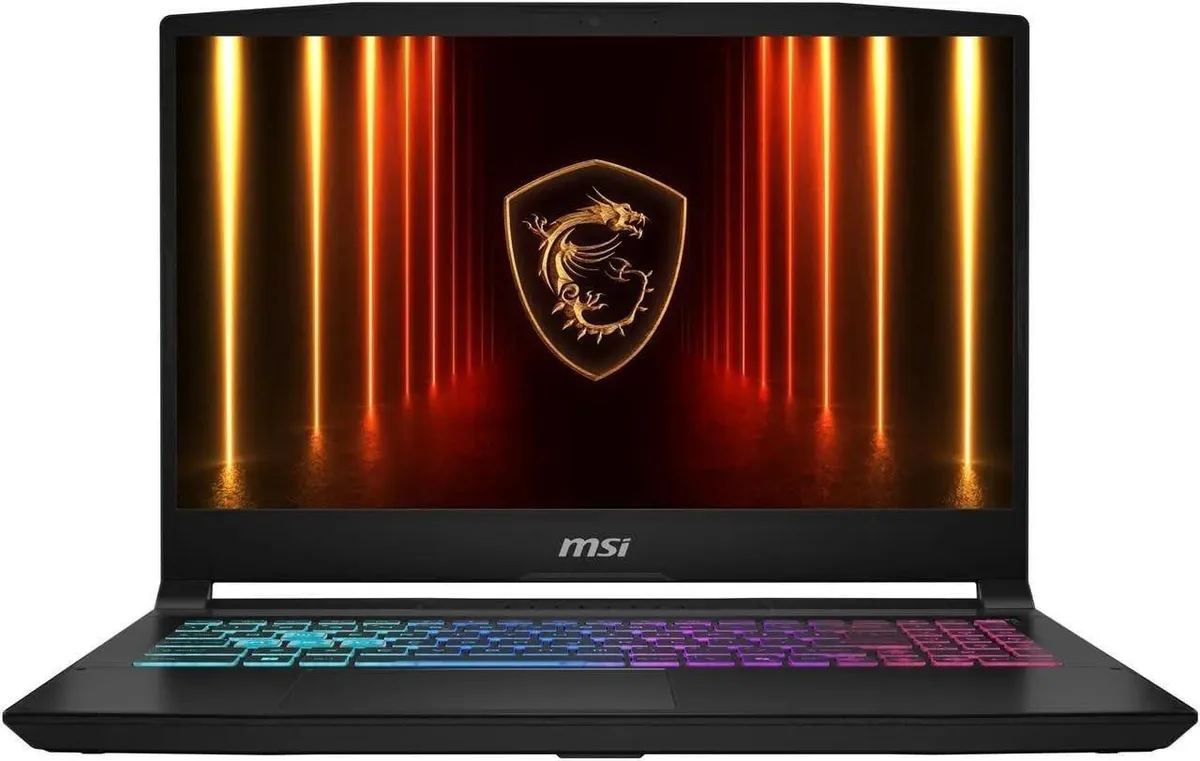 Black 15.6 inch gaming laptop with thin-bezel QHD IPS screen