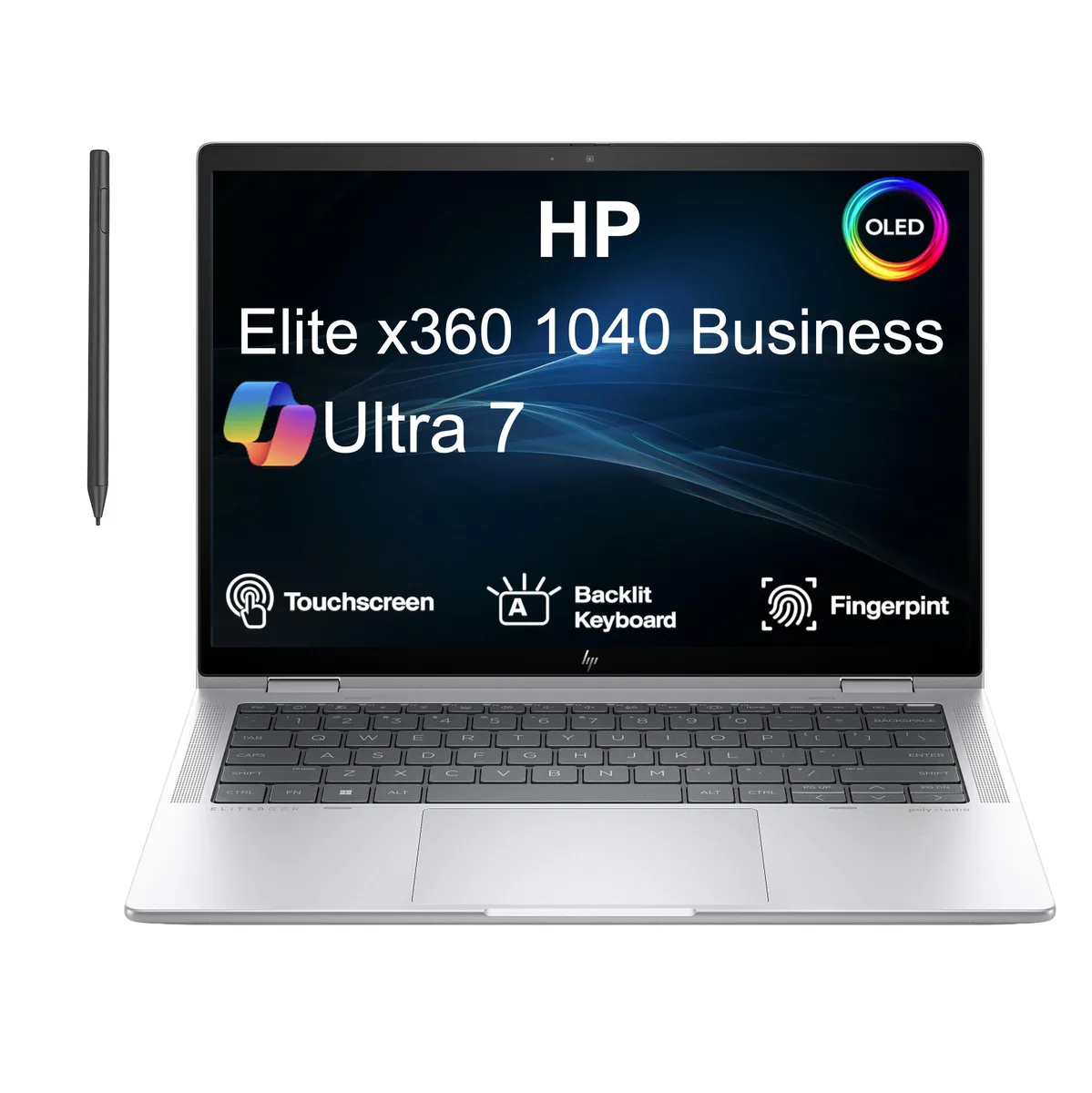 HP HP Elite x360 1040 2-in-1 laptop Ultra 7-155H 32GB 4TB OLED 2.8K 120Hz — product photo