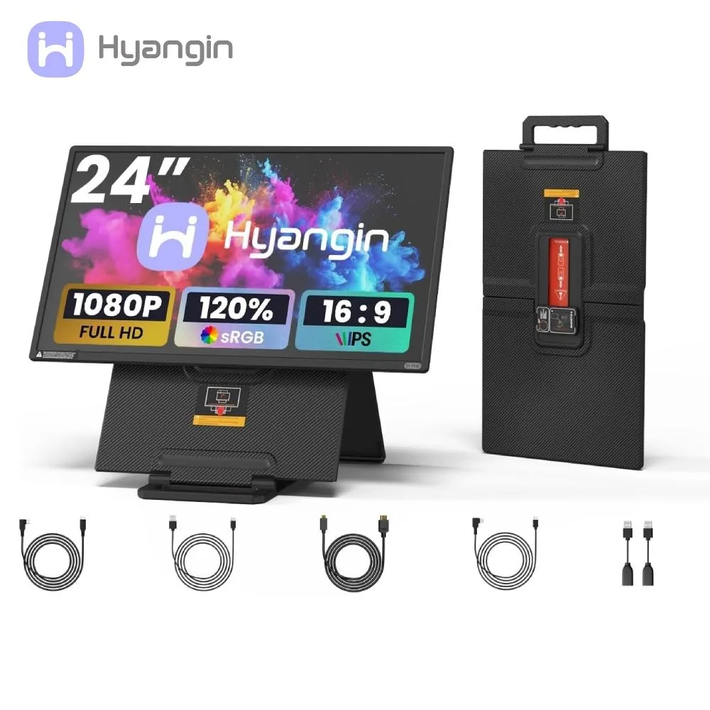 Hyangin Hyangin D1 23.8" Portable Monitor 100Hz IPS 1080P USB-C HDMI HDR VESA — toote foto
