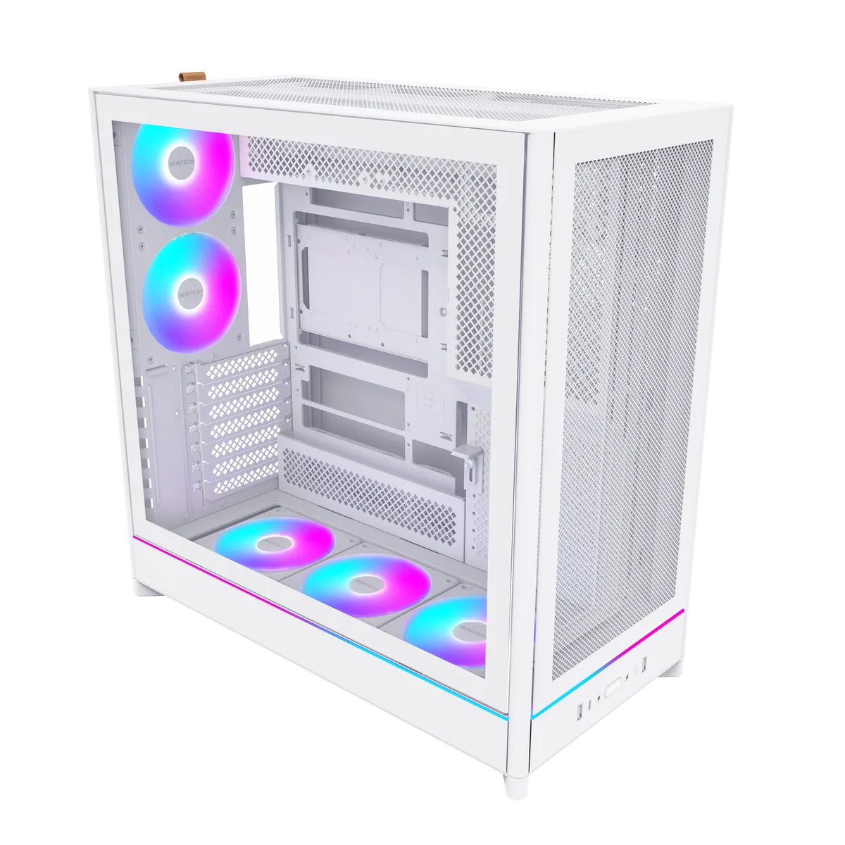 Montech Montech HS01 PRO (W) ATX Mid-Tower PC Case White — product photo