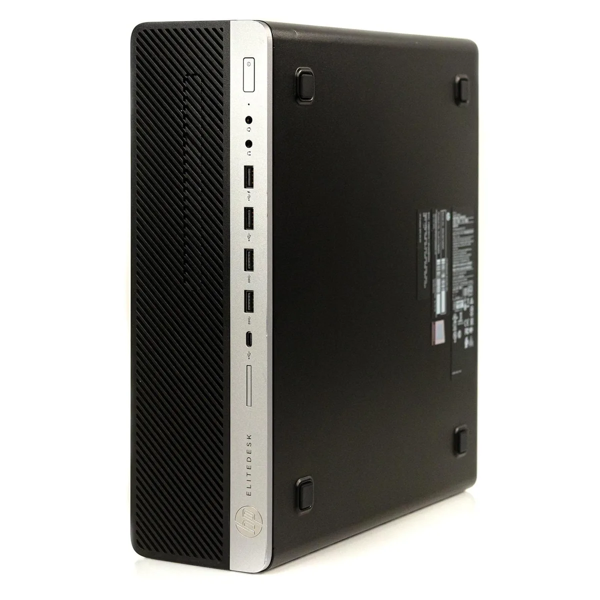 Small black HP EliteDesk 800 G5 SFF desktop tower