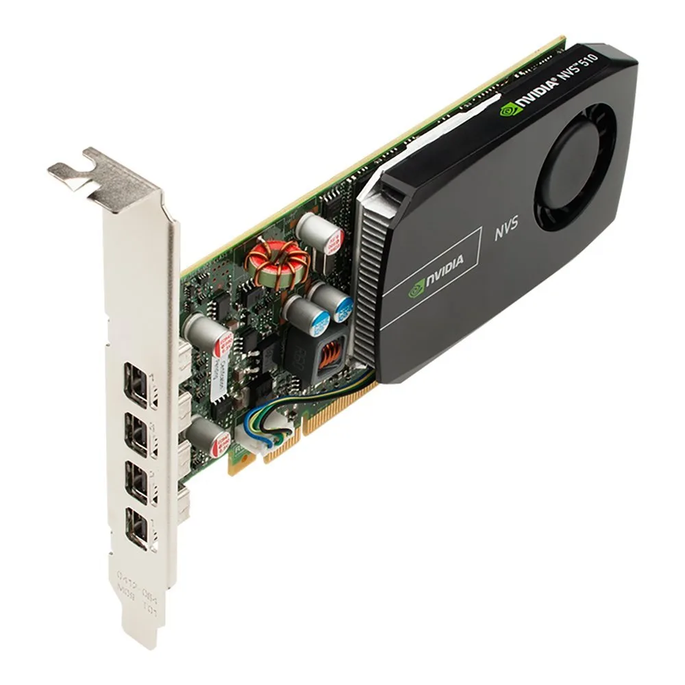 NVIDIA NVIDIA Quadro NVS 510 2GB DDR3 4-Mini DisplayPort workstation graphics card — product photo