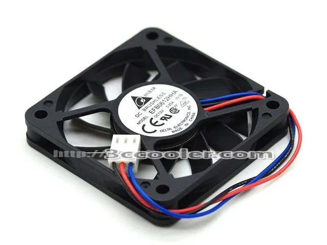Zyvpee Zyvpee EFB0612HHA 6010 60x60x10mm 12V .25A 3Pin case fan — 제품 사진