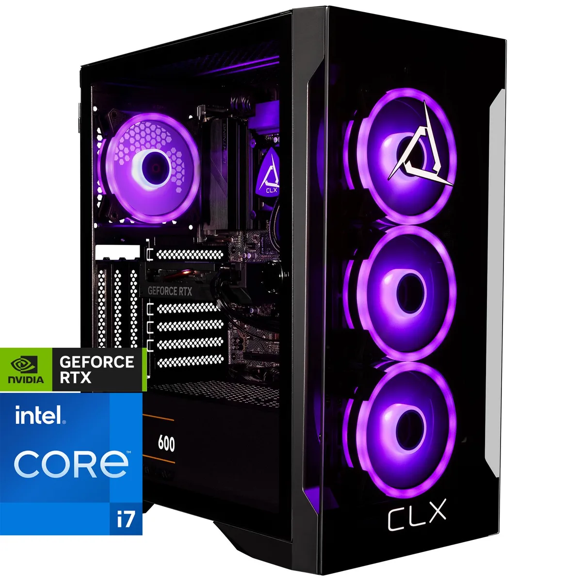 CLX Gaming CLX Gaming TGMSETRTA3703BM gaming PC i7-13700KF 32GB DDR5 RTX 4060 1TB SSD 4TB HDD — photo du produit