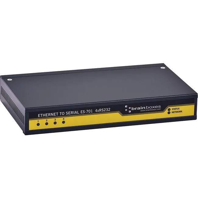 Brainboxes Brainboxes ES-701 4-Port RS-232 Ethernet Serial Adapter — produktbilde