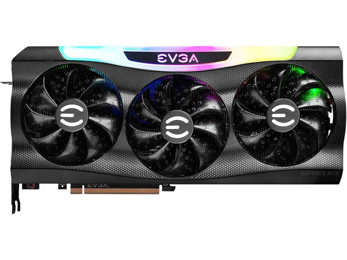 EVGA GeForce RTX 3070 FTW3 ULTRA graphics card, triple-fan cooler, metal backplate, ARGB lighting