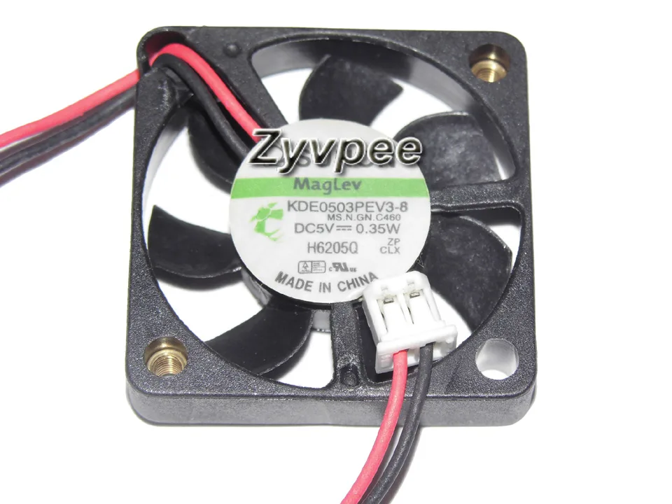 Zyvpee Zyvpee KDE0503PEV3-8 30mm 5V 0.35W 2 Pin case fan — productfoto