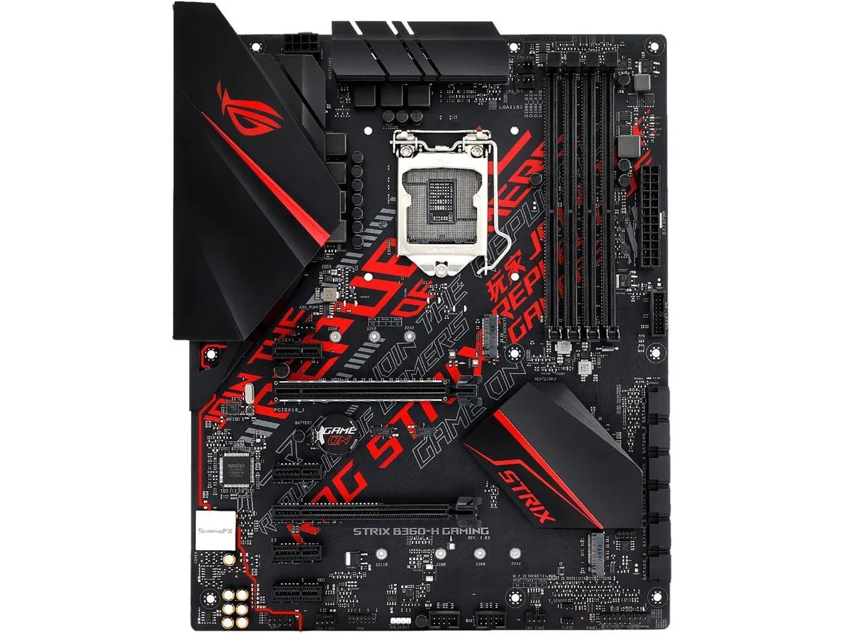 ASUS ASUS ROG STRIX B360-H GAMING LGA1151 (300 Series) DDR4 HDMI DVI M.2 ATX Intel Motherboard — product photo