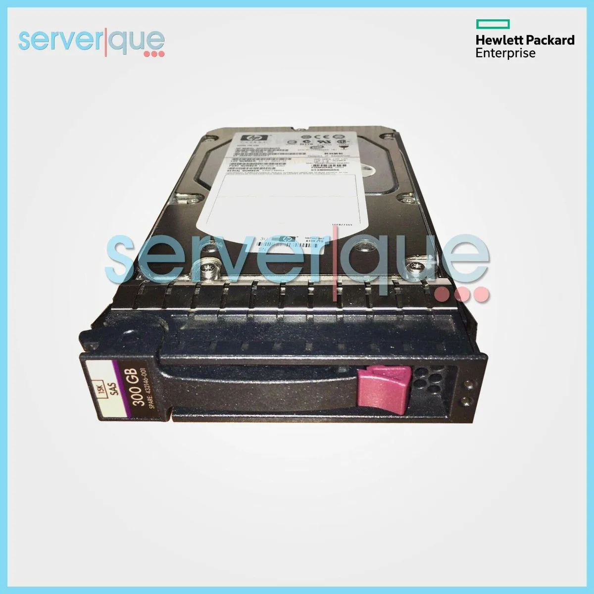 HPE 300 GB 15000 RPM SAS hard drive in 2.5 inch tray