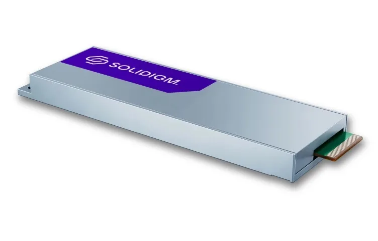 Solidigm Solidigm D7-P5520 SSDPFUKX038T11Z 3.84TB E1.S enterprise SSD — photo du produit