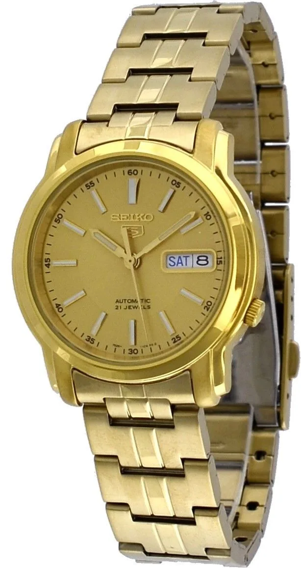 Seiko Seiko 5 SNKL86K1 Gold Tone Stainless Steel Automatic Watch — product photo