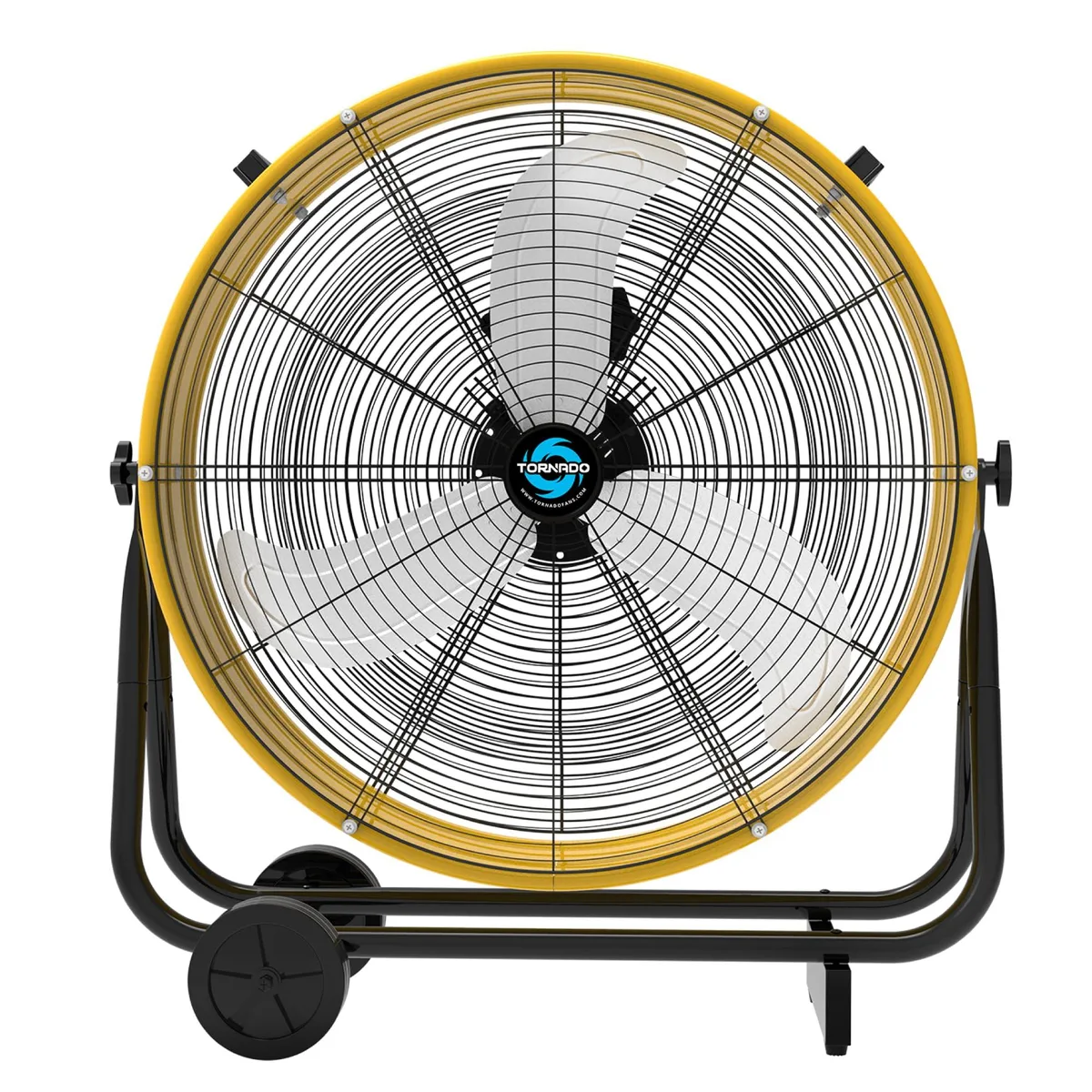  Tornado HI-FAN-DRUM24-1P 24 Inch Industrial Cooling Fan Yellow — product photo