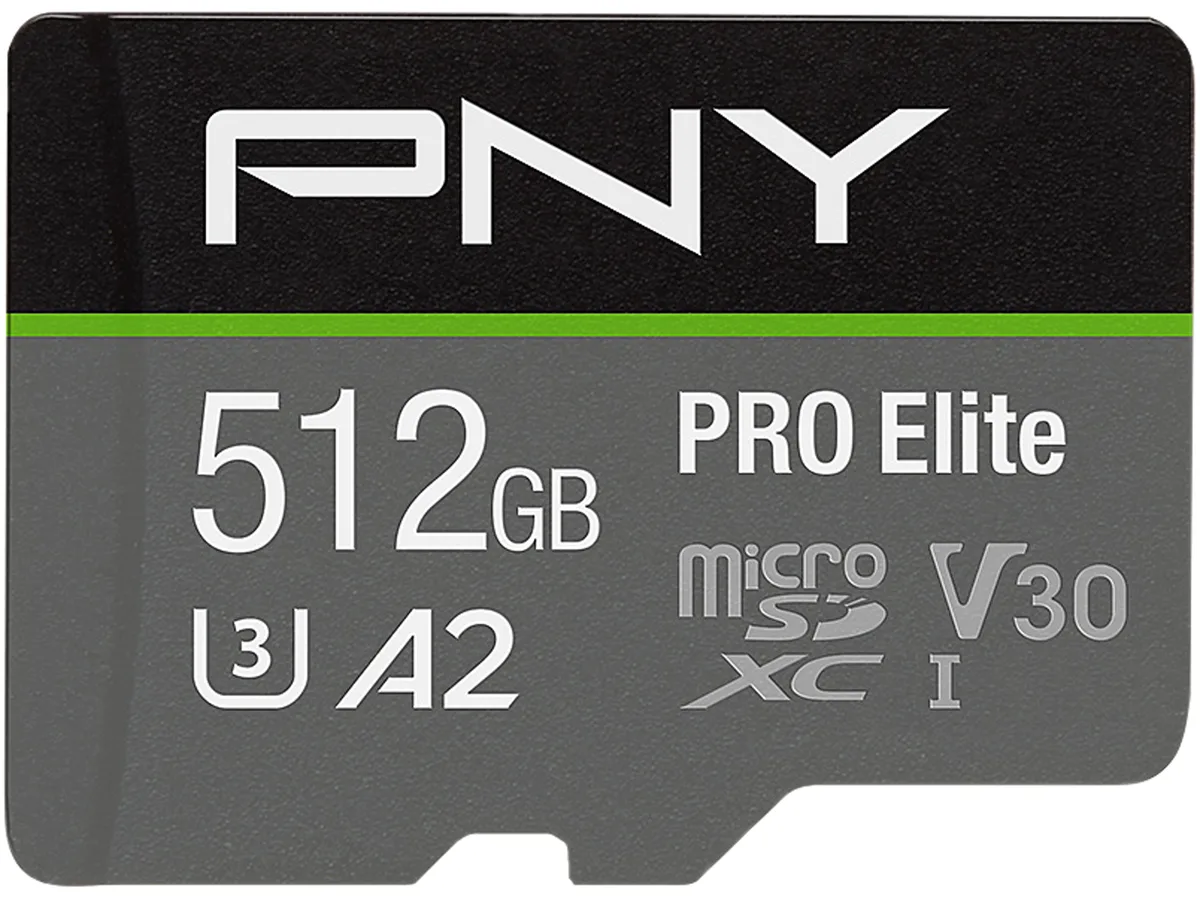 PNY Technologies, Inc. PNY Technologies, Inc. P-SDUX512U3100PRO-GE 512GB microSDXC memory card — product photo