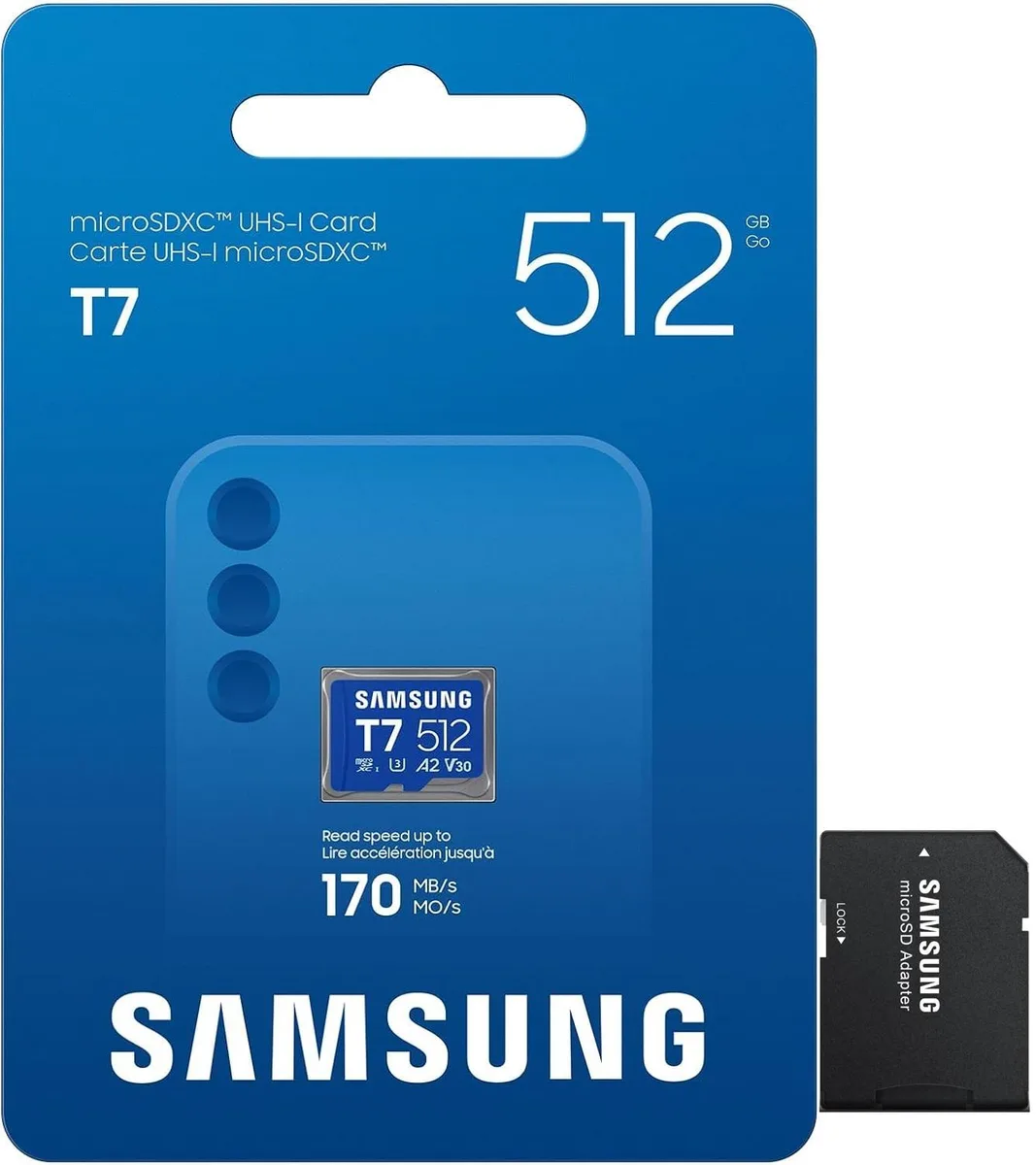 SAMSUNG SAMSUNG T7 microSD MB-MB512T 512GB 170MB/s — 제품 사진
