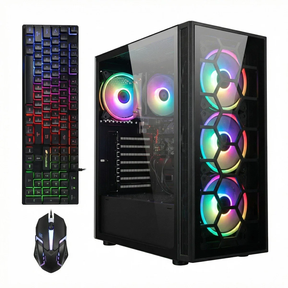 STGAubron STGAubron Gaming Desktop PC Ryzen 5 3400G 16GB DDR4 512GB SSD — produktfoto
