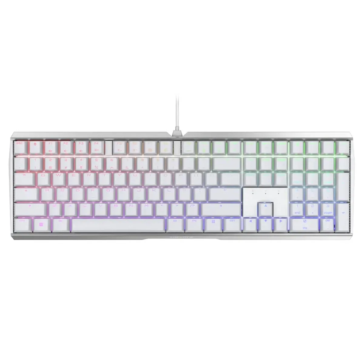 Cherry Cherry MX3.0S Wired RGB White Tea Switch 108-Key Mechanical Gaming Keyboard — photo du produit