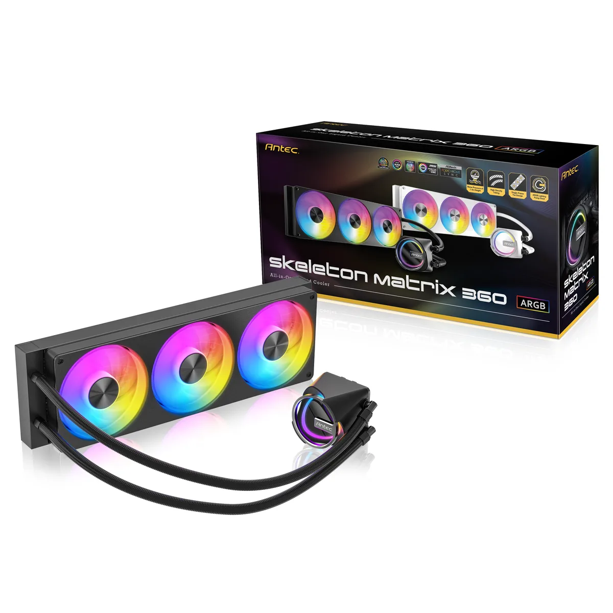 Antec Antec Skeleton Matrix 360 ARGB liquid cooler — Produktfoto