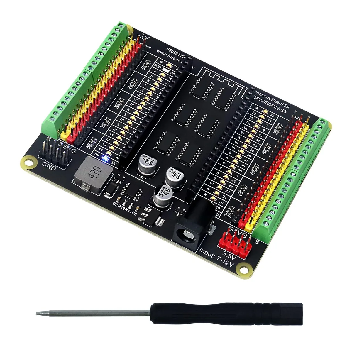 KEHIPI KEHIPI FNK0091 Breakout Board for Freenove ESP32 / ESP32-S3 — produktfoto