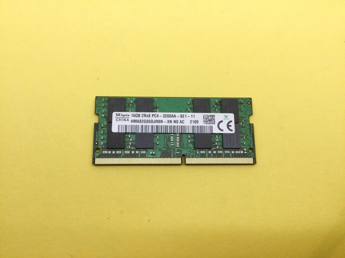 SK hynix SK hynix 16 GB DDR4-3200 SO-DIMM laptop RAM HMA82GS6DJR8N-XN — produkto nuotrauka