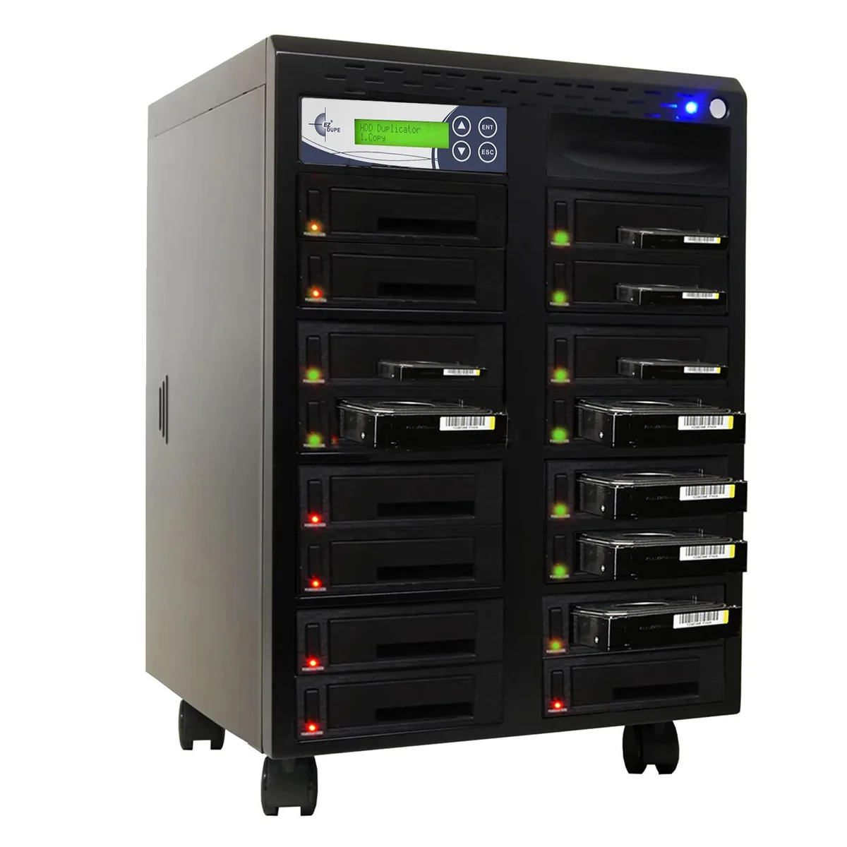 EZ Dupe, Inc. EZ Dupe, Inc. HD Leopardo H15PROHEB duplicator 15-target SATA 300MB/s 128M buffer — toote foto