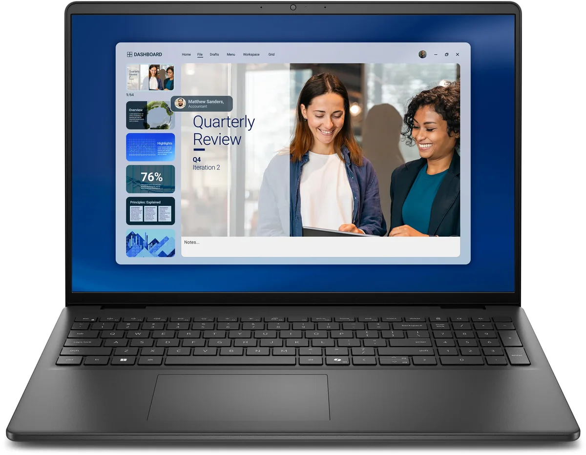 DELL DELL DC16255 laptop 16" WUXGA touch Ryzen 7 250 32GB 2TB — product photo