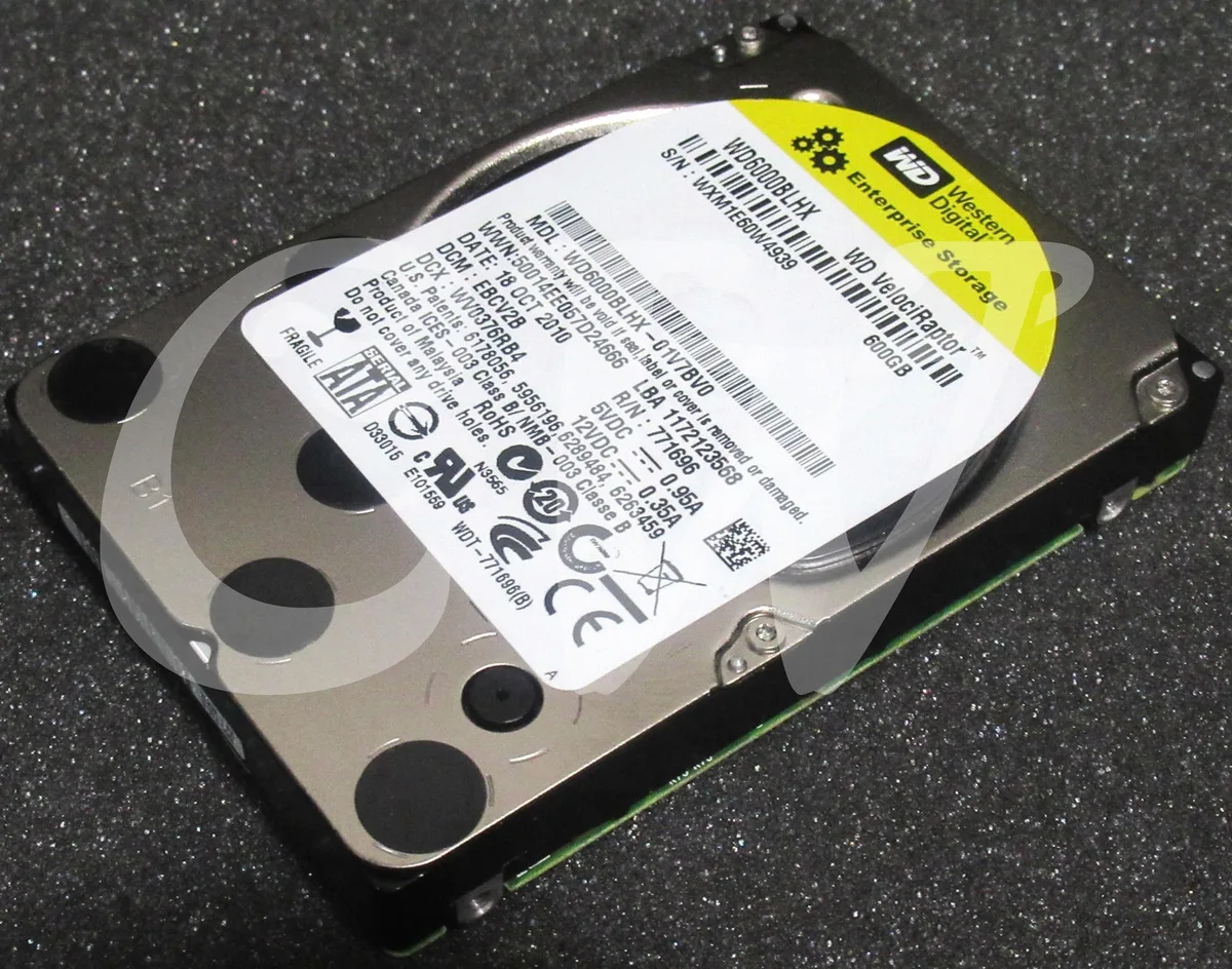 Western Digital Western Digital VelociRaptor WD6000BLHX 600GB 10000RPM 32MB 2.5" SATA internal hard drive — Produktfoto