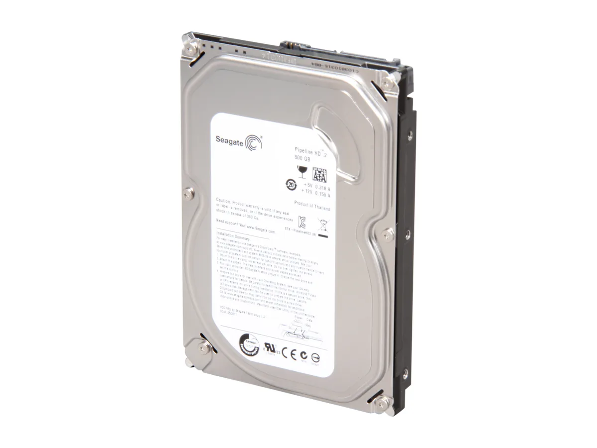 Silver 3.5 inch SATA hard drive bare unit