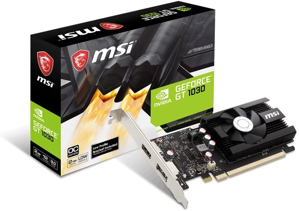 MSI MSI GT 1030 2GD4 LP OC graphics card — 商品写真