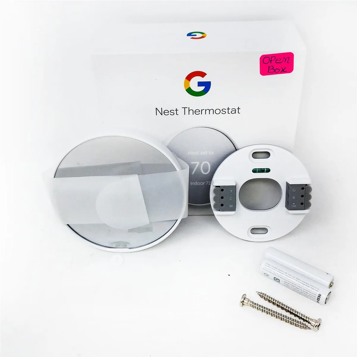 Google Google Nest GA01334-US Smart Thermostat Snow — photo du produit