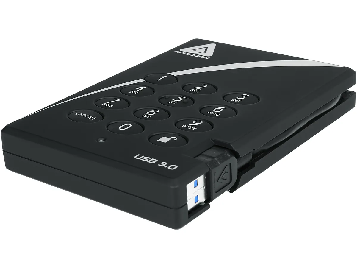 Apricorn Apricorn Aegis Padlock A25-3PL256-2000 2TB portable hard drive — 商品写真