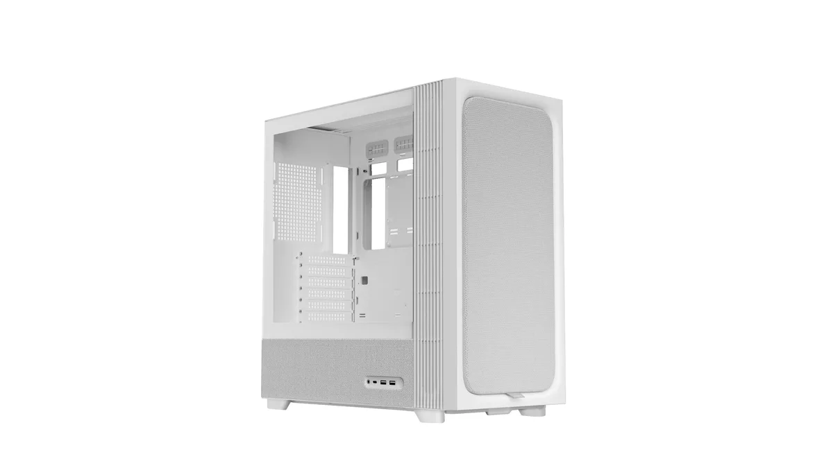 TRYX TRYX C-F500F-FM1E-G0W FLOVA White ATX Mid-Tower PC Case — produktbilde
