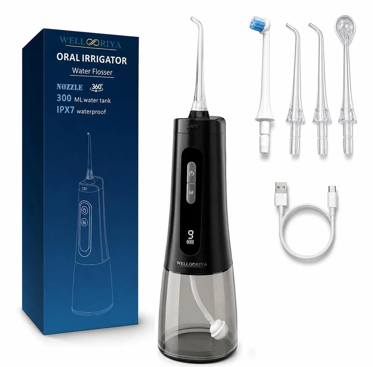  Wellooriya WFLR-2000 Oral Care 300mL 9 Pressure Levels — foto del prodotto